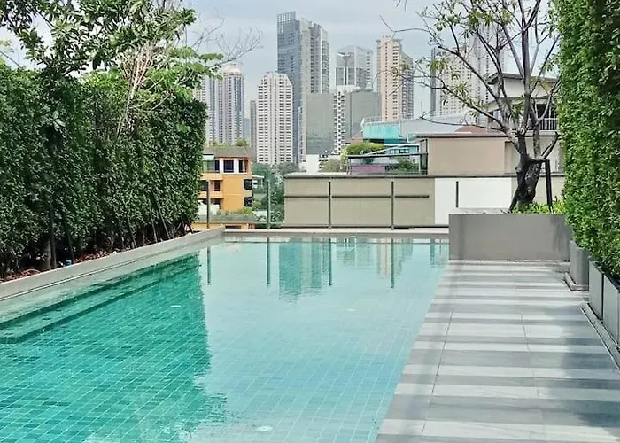 アパート Bts Thong Lor Downtown Low-rise Large #private Courtyard Super Large Pool